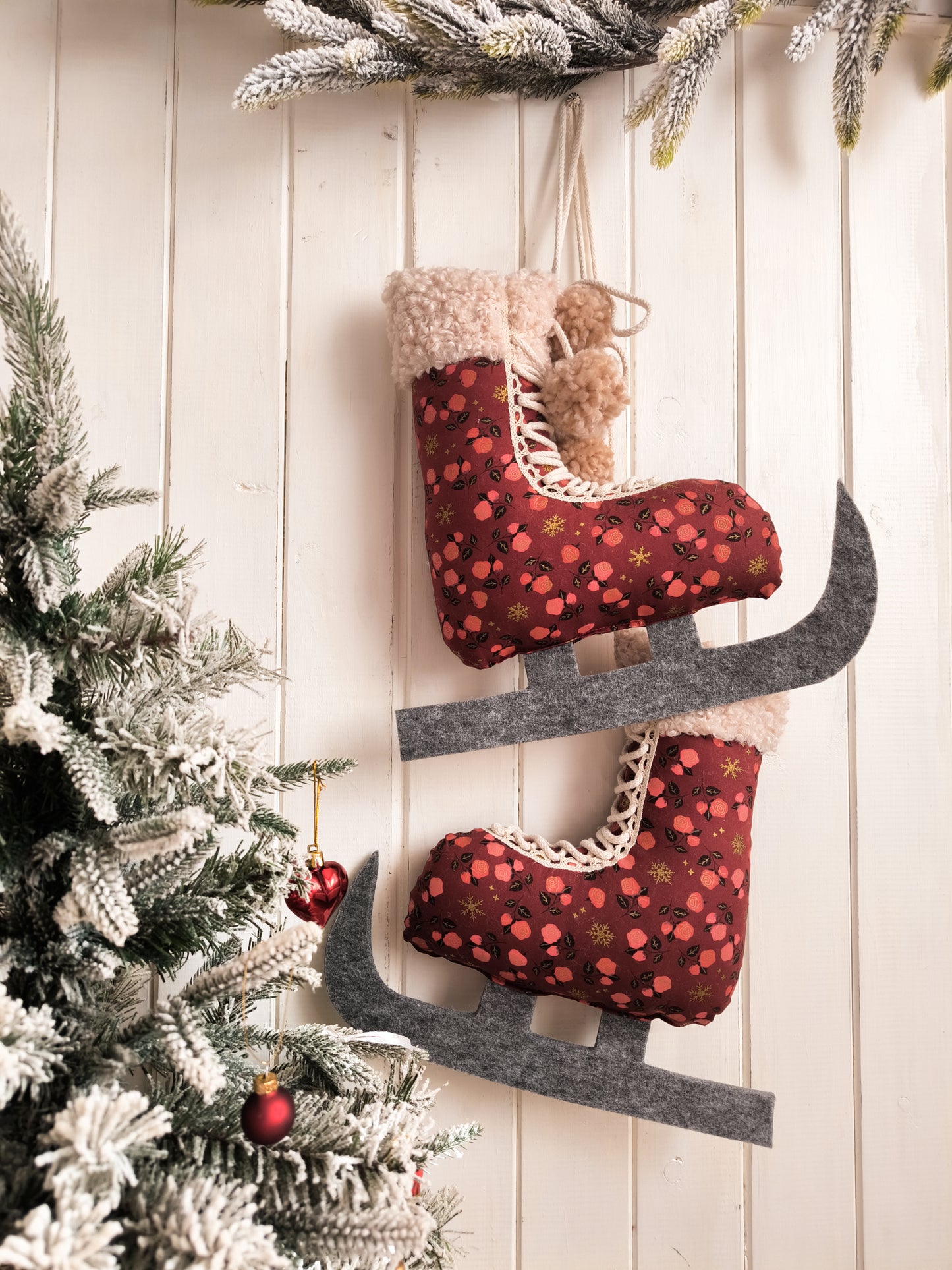 Ice Skates Wall Hanging