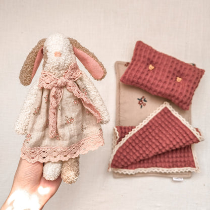 Heirloom Bunny Lucy + Mini Bedding Set