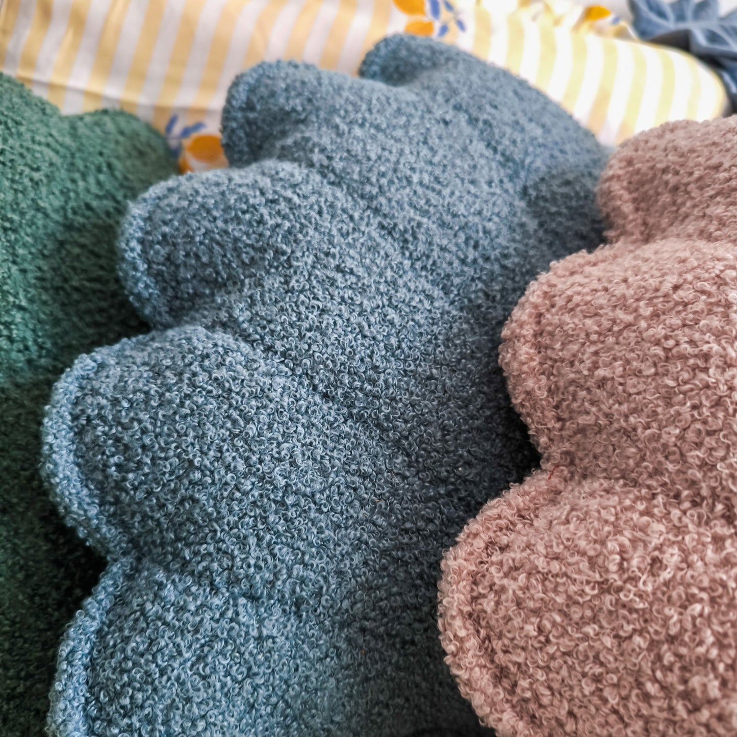 Bouclé Seashell Cushion