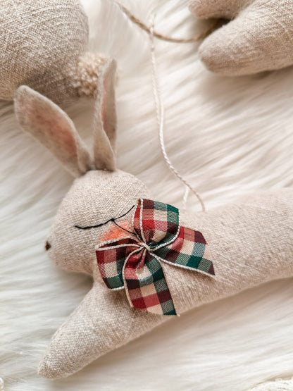 Linen Garland with Bunnies