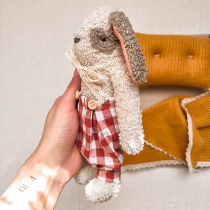 Heirloom Bunny Oscar + Mini Bedding Set