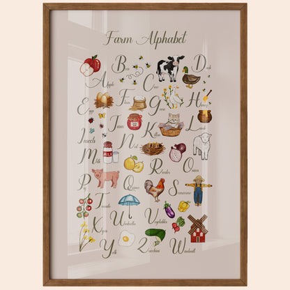Farm Alphabet Poster